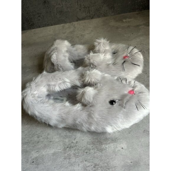 Crewcuts Bunny Slippers Girls Size 4.5 Womens Size 6/6.5 - Picture 4 of 13